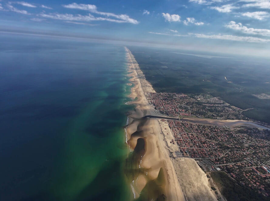 Saut parachute Landes Gironde et voir l'océan